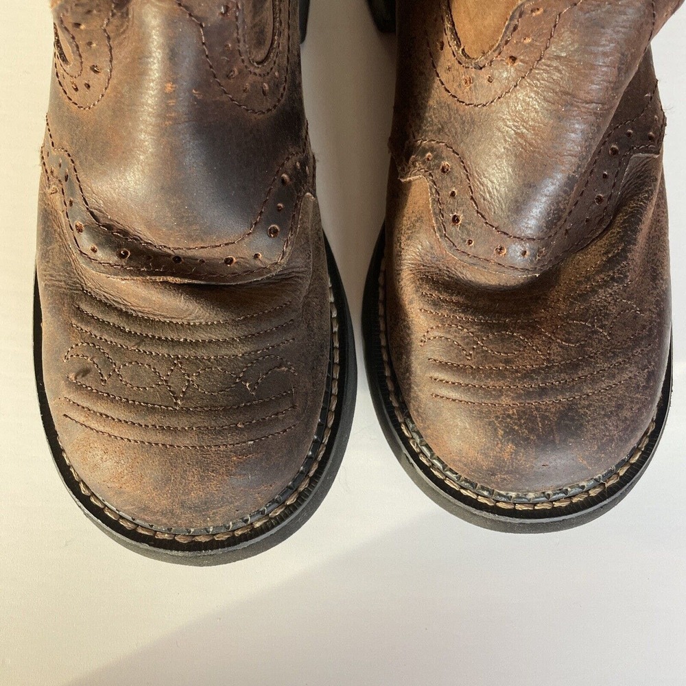 Justin Gypsy Boots Womens Size 8 B Brown Western Cowgirl Pull On L9903 Leather - Picture 8 of 9